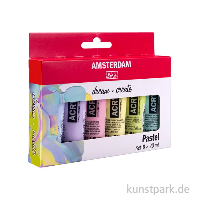 Artikelbild 1 des Artikels “Talens AMSTERDAM Acrylfarben Set mit 6 x 20 ml - Pastellfarben “